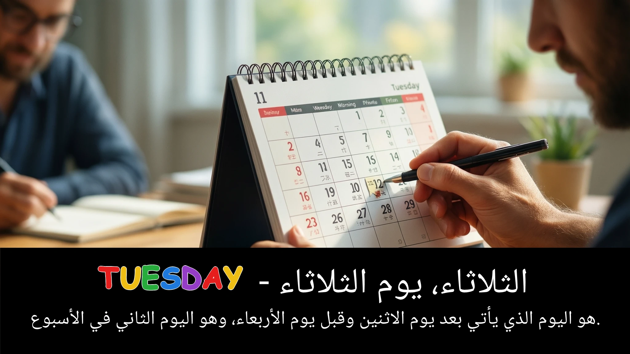 Arabic Illustration for Tuesday